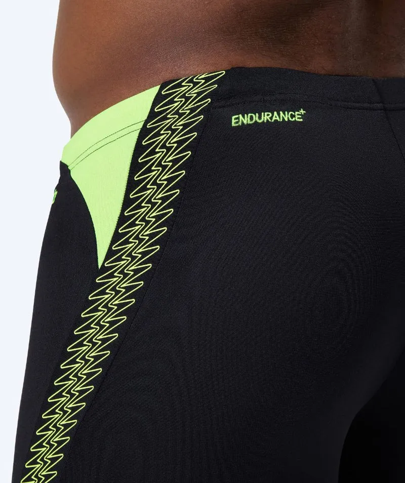 Speedo lange Badehose für Herren - Hyperboom Splice - Schwarz/Gelb