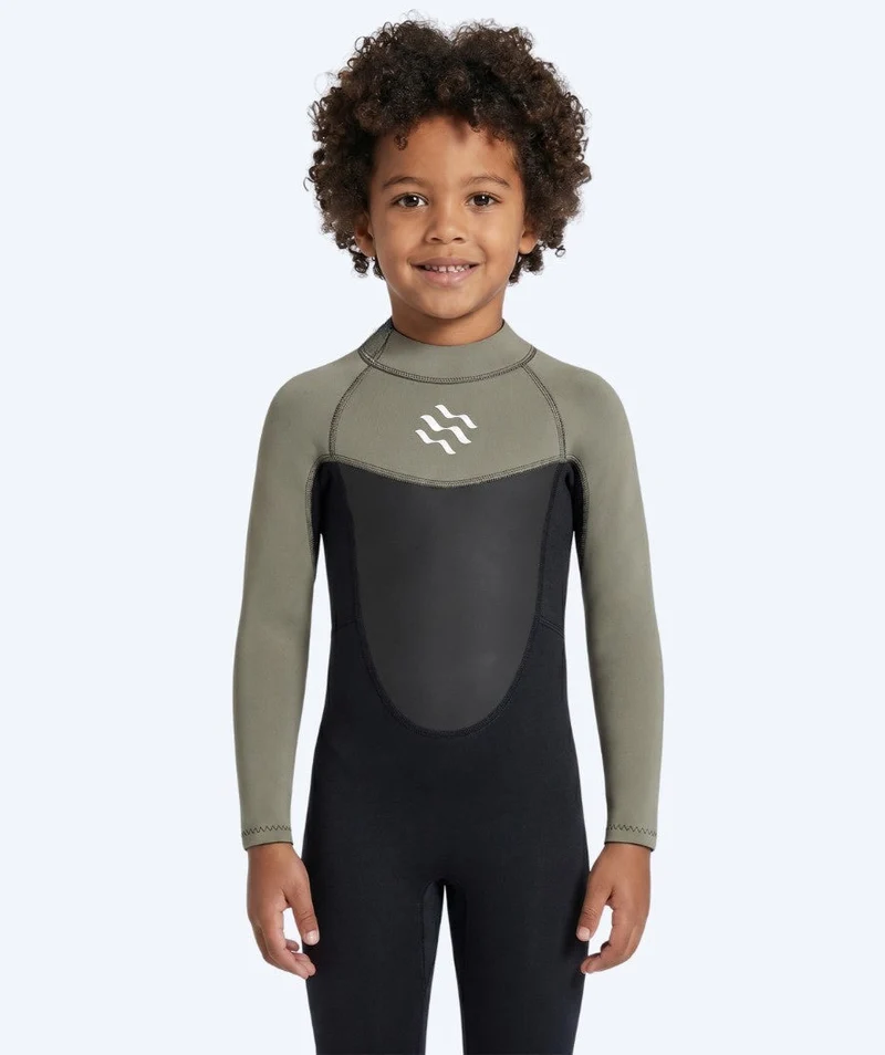 Watery Neoprenanzug für Kinder - Gecko (3mm) - Dust Grün
