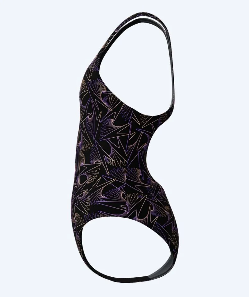 Speedo Badeanzug für Mädchen - Hyperboom Allover Medalist - Schwarz/Lila