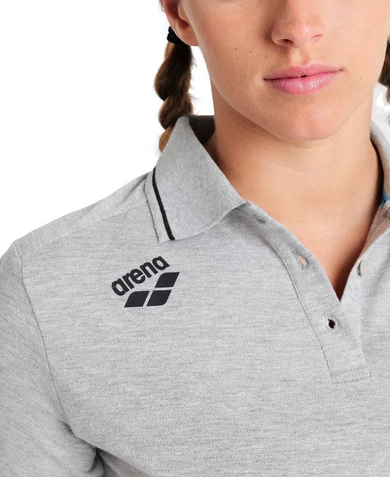 Arena Damen Teamline Polo-Shirt Grau