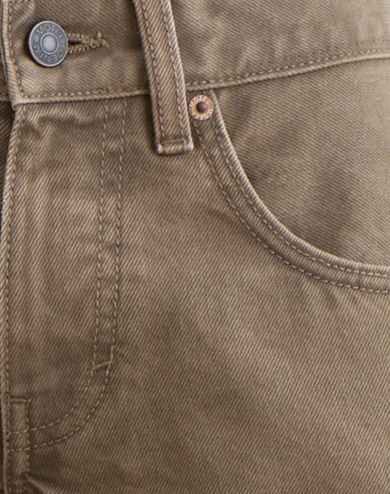 Low Rise Roomy Jeans in Bronze