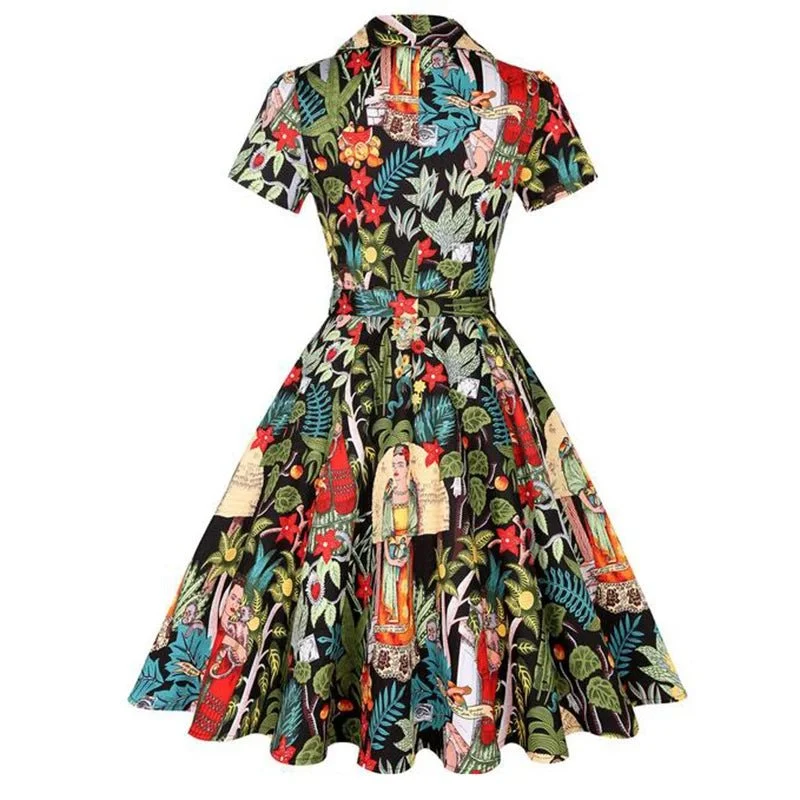 Verleihen Sie Ihrem Stil mit unserem Vintage-Midi-Partykleid das gewisse Etwas – klassischer Charme der 1950er Jahre erwartet Sie