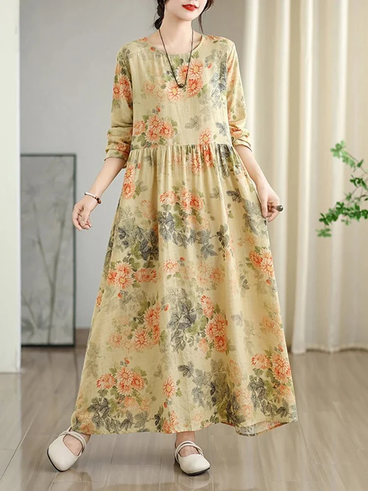 Lange, geblümte Vintage-Kleider für Damen: Mühelose Eleganz in diesem Frühling