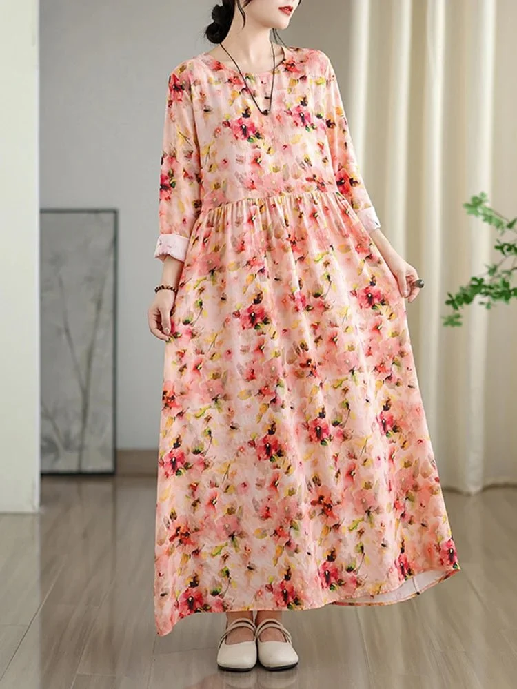 Lange, geblümte Vintage-Kleider für Damen: Mühelose Eleganz in diesem Frühling