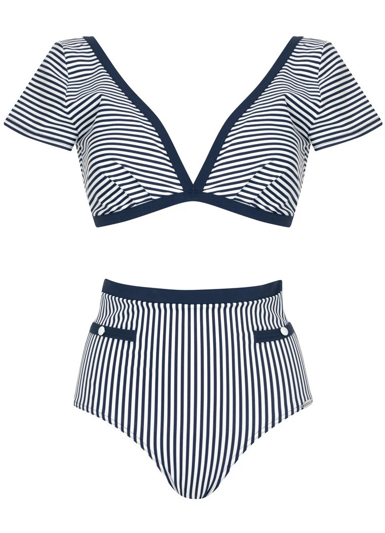 Navy Stripe Classic Set