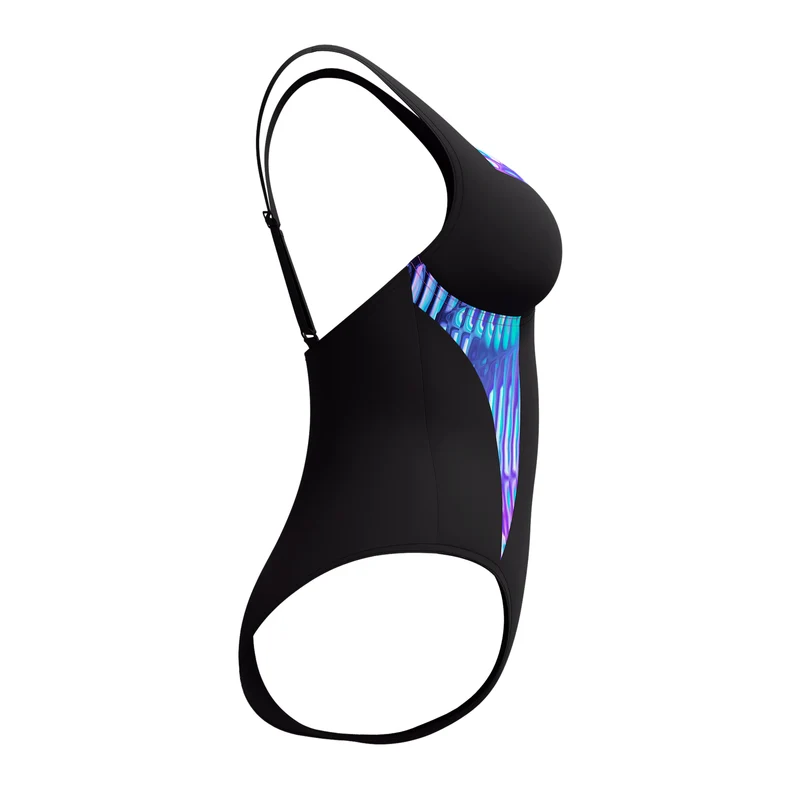 Speedo Damen Shaping Printed LunaElustre Schwimmanzug Indigo Glow