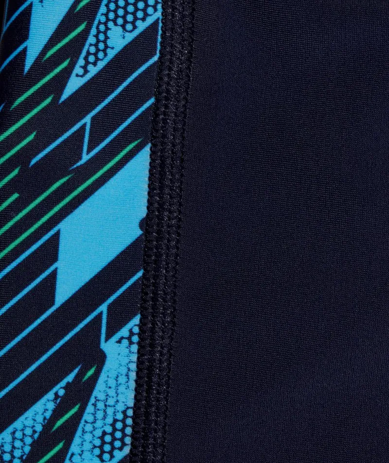 Speedo Aquashorts für Jungen - Hyperboom Panel - Dunkelblau/Grün