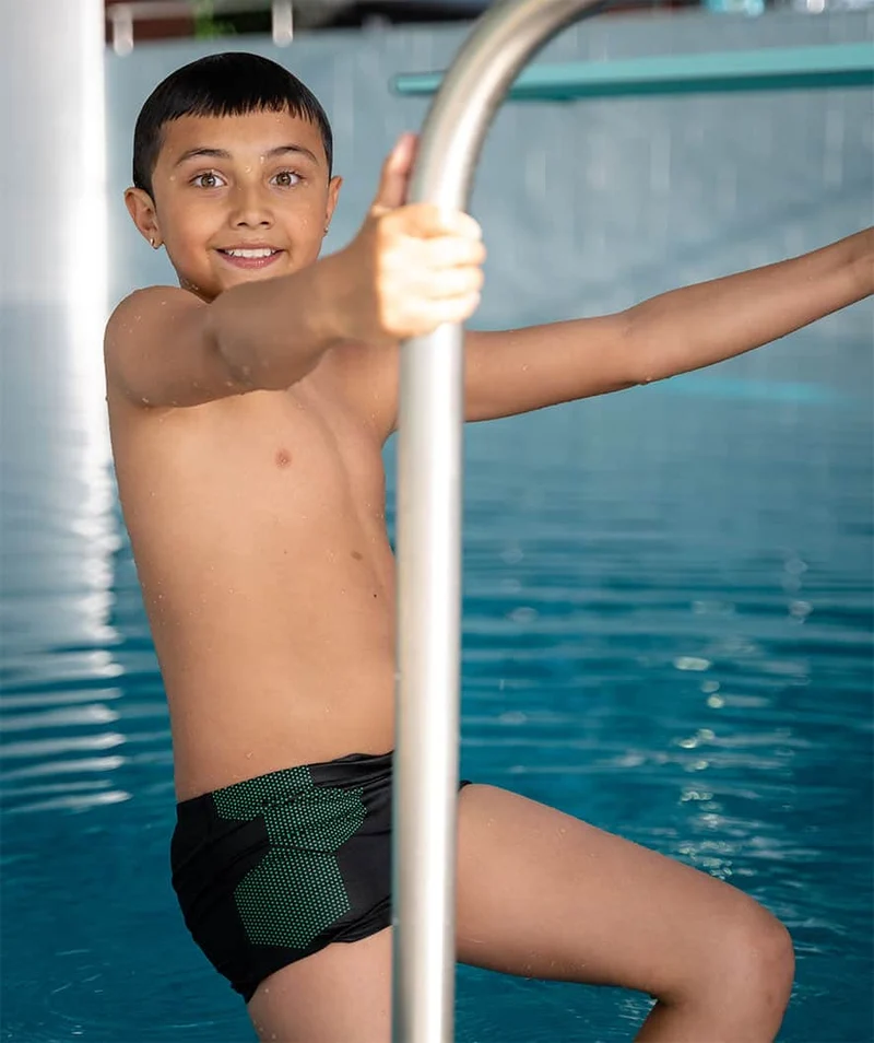 Watery Badehose für Jungen - Flaming Vegas Eco - Green Corner