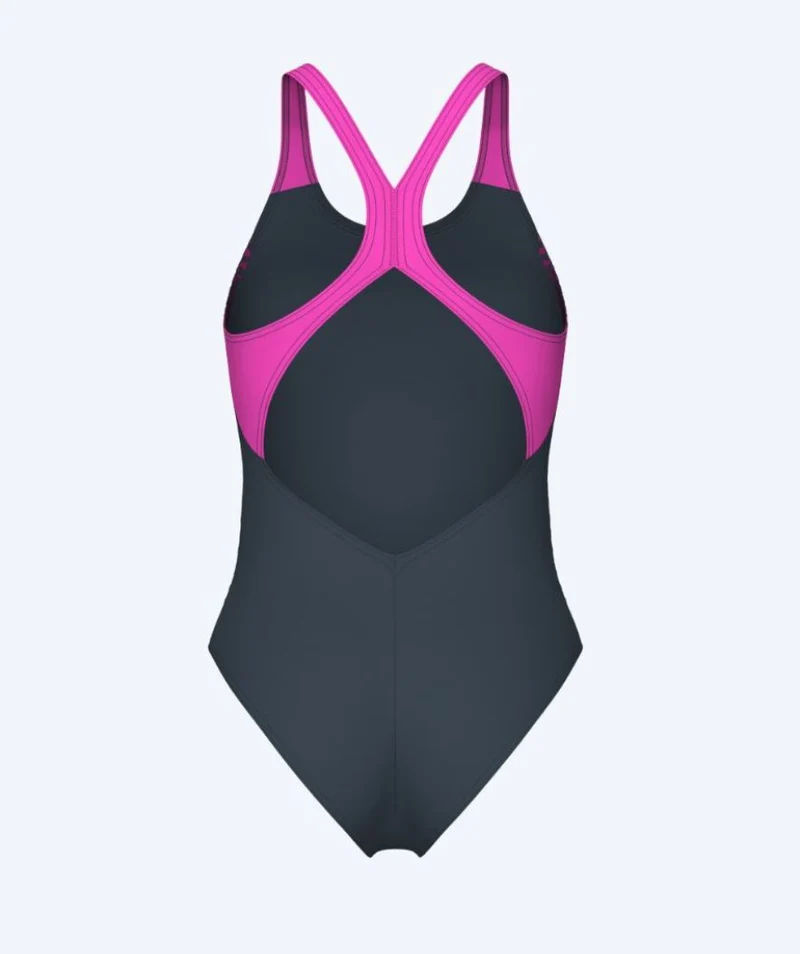 Arena Badeanzug für Damen - Openings - Grau/Hellrosa