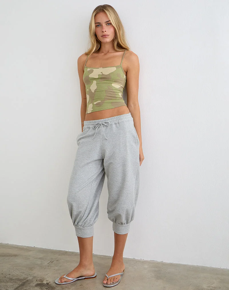 Solay Cami-Top in „Blurry Camo Khaki“