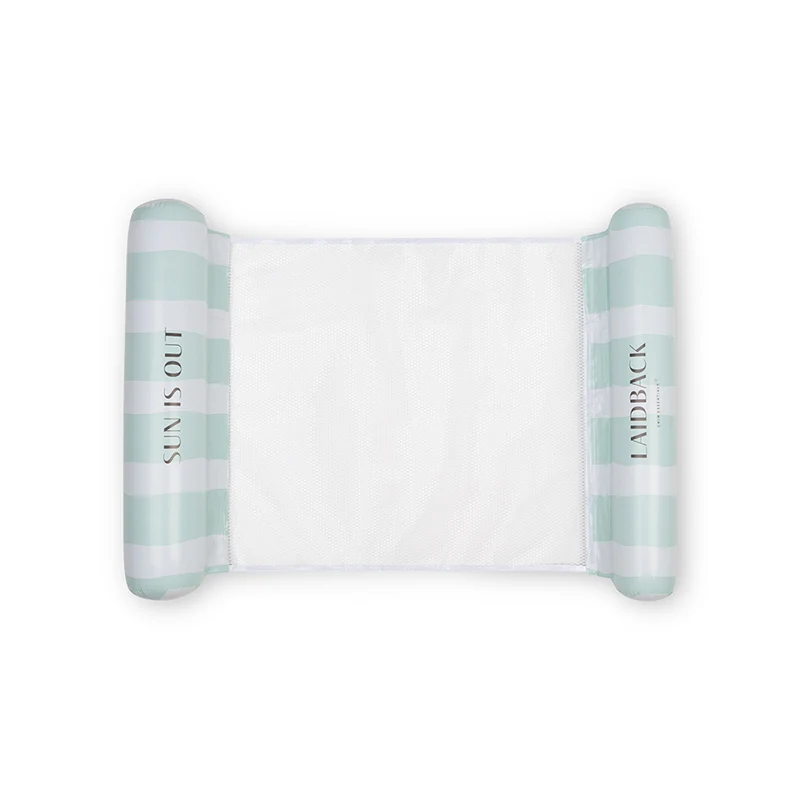 Water Hammock - Green - Resort Stripe