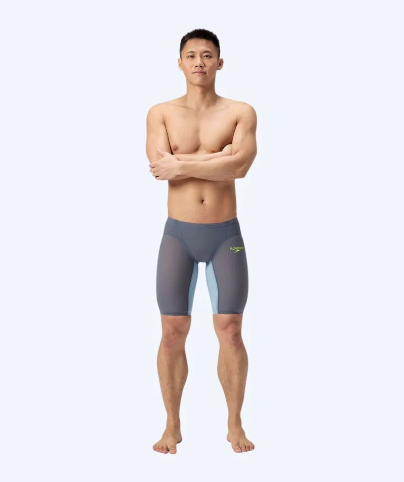 Speedo Wettkampf Badehose für Herren - LZR Pure Valor 2.0 - Grau/Gelb