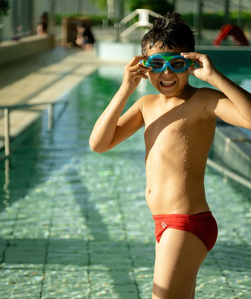 Watery Badeslip für Jungen - Budgie Eco - Red Sporty
