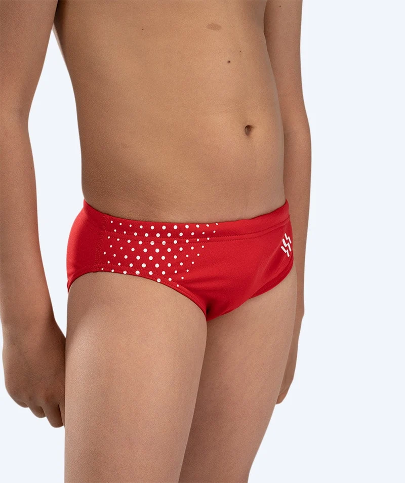 Watery Badeslip für Jungen - Budgie Eco - Red Sporty