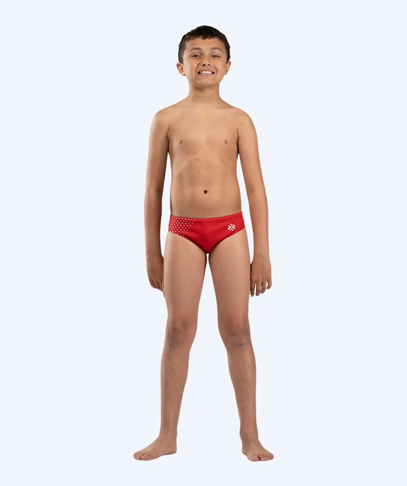 Watery Badeslip für Jungen - Budgie Eco - Red Sporty