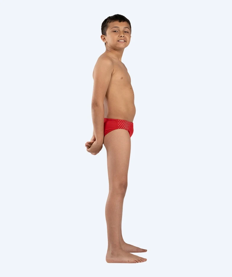 Watery Badeslip für Jungen - Budgie Eco - Red Sporty