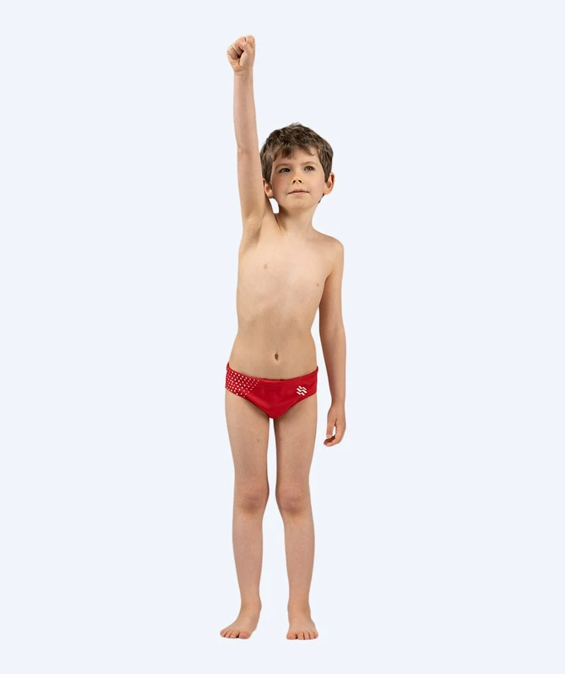 Watery Badeslip für Jungen - Budgie Eco - Red Sporty