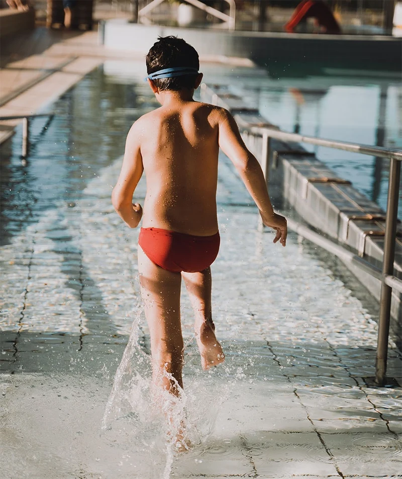 Watery Badeslip für Jungen - Budgie Eco - Red Sporty