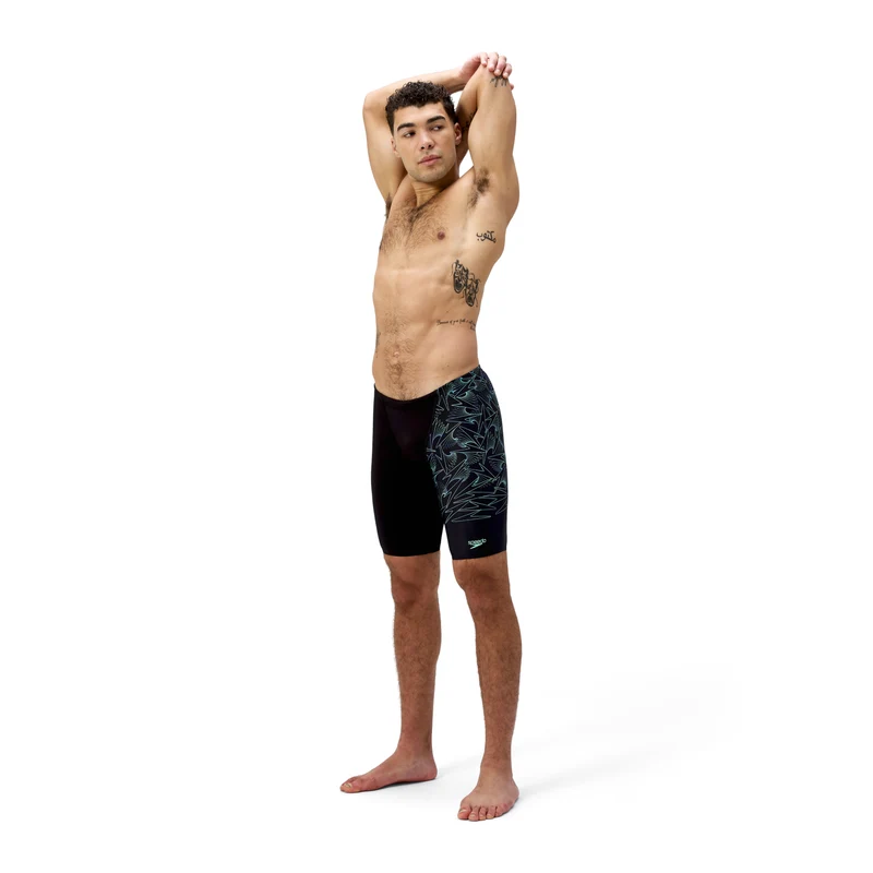 Speedo Herren Hyperboom V-Cut Jammer Black-Alfalfa Green