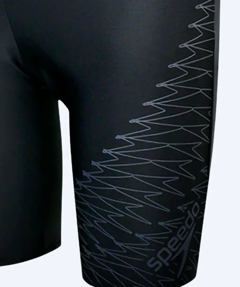 Speedo lange Badehose für Herren - Medley Logo - Schwarz/Grau
