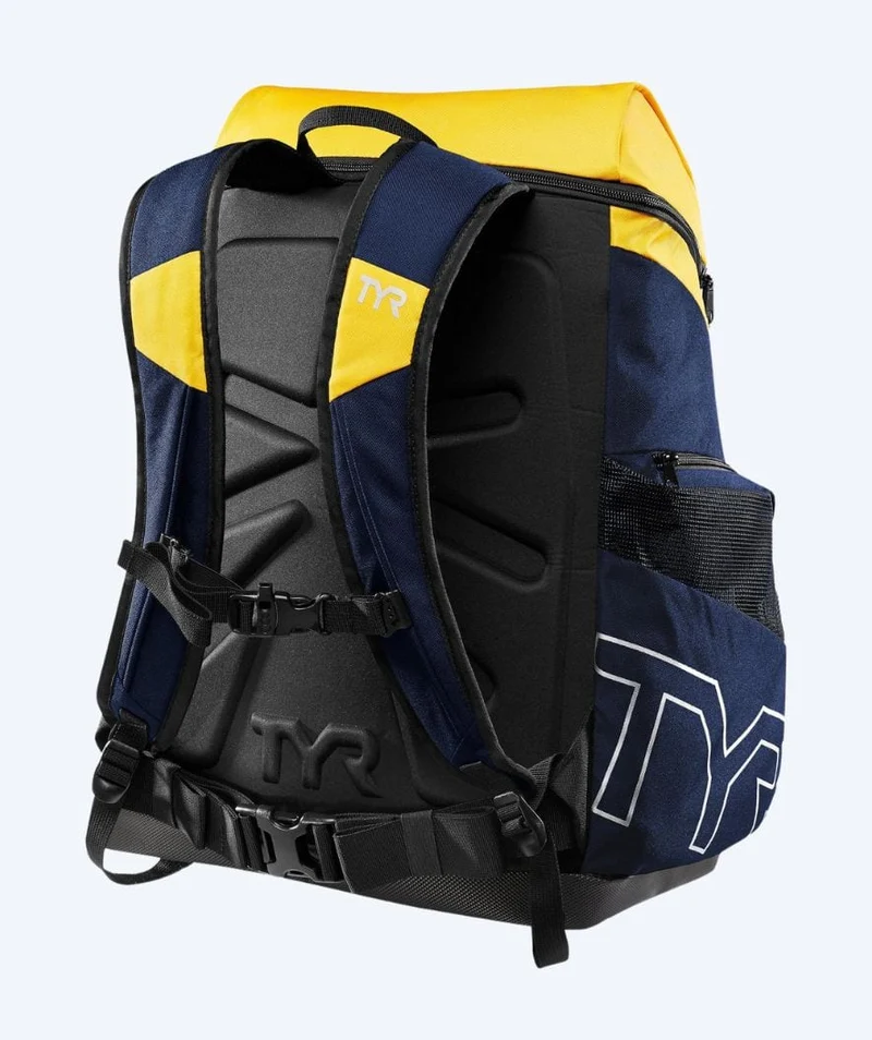 TYR Schwimmrucksack - Alliance Team 45L - Dunkelblau/Gelb