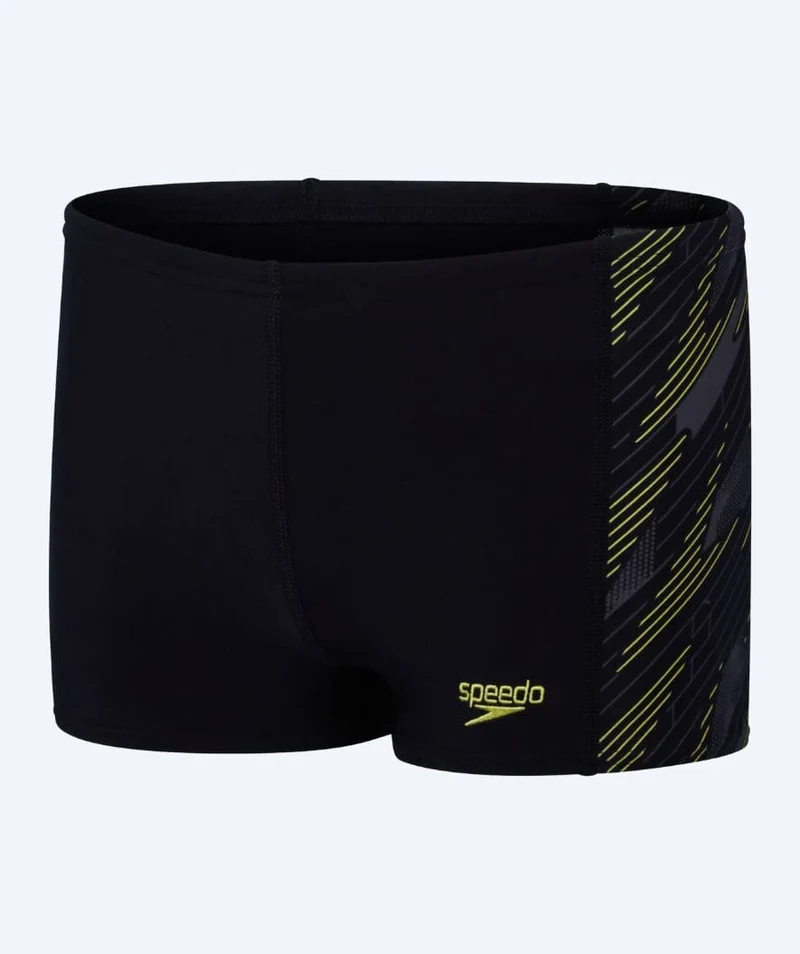 Speedo Aquashorts für Jungen - Hyperboom Panel - Schwarz/Gelb