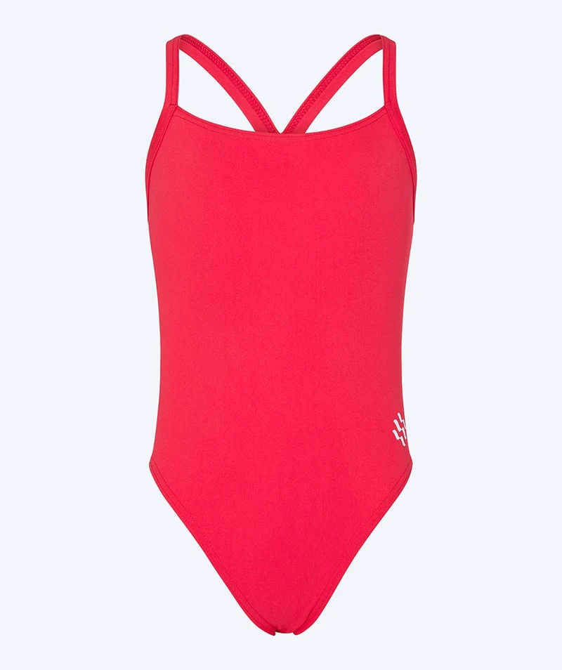 Watery Badeanzug für Mädchen - Freestyler Solid - Cherry Red