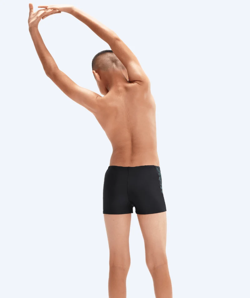 Speedo Aquashorts für Jungen - Hyperboom Splice - Schwarz/Blau