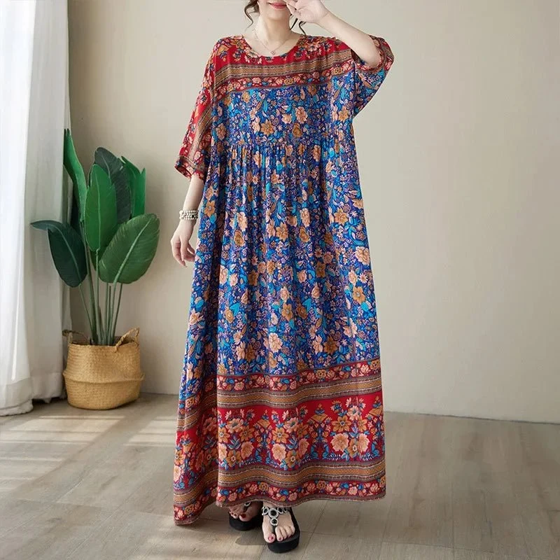 Vielseitiges langes Boho-Kleid in großen Größen – Mühelose Eleganz für jeden Anlass