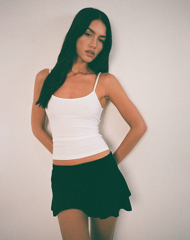 Saeko Micro Skort in Schwarz