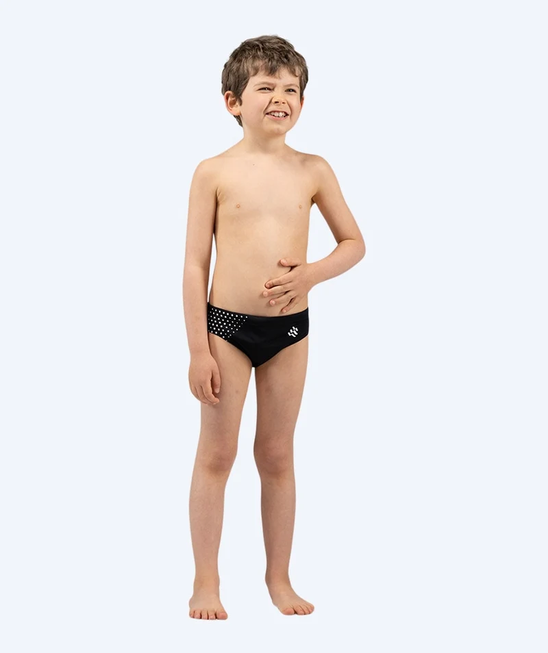 Watery Badeslip für Jungen - Budgie Eco - Black Sporty