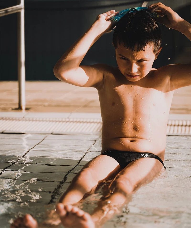 Watery Badeslip für Jungen - Budgie Eco - Black Sporty