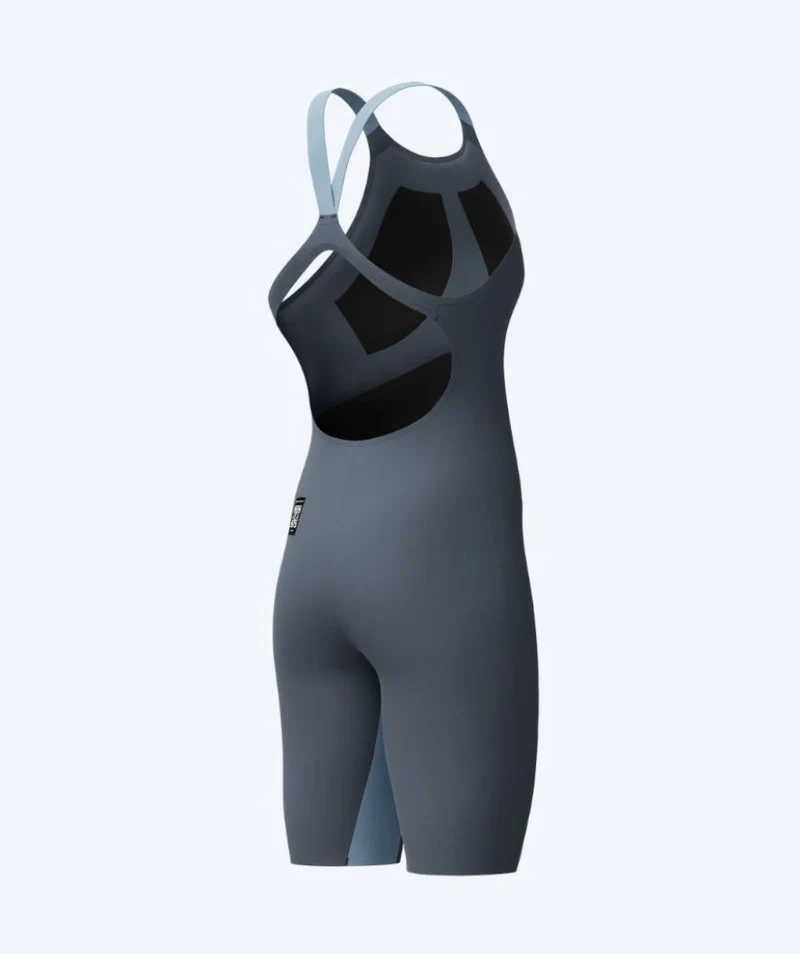 Speedo Wettkampf Badeanzug für Damen - LZR Pure Valor 2.0 - Grau/Gelb