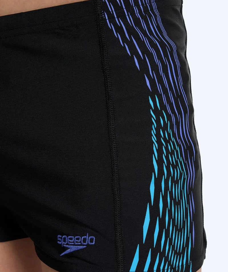 Speedo Aquashorts für Jungen - Plastisol Placement - Schwarz/Blau