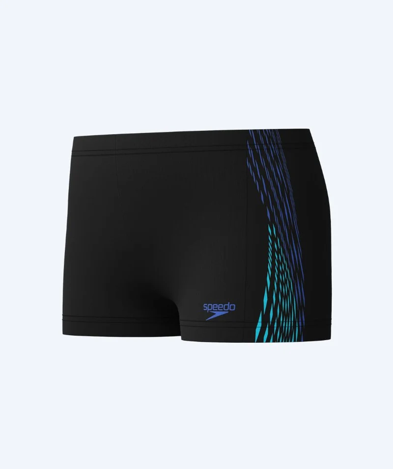 Speedo Aquashorts für Jungen - Plastisol Placement - Schwarz/Blau