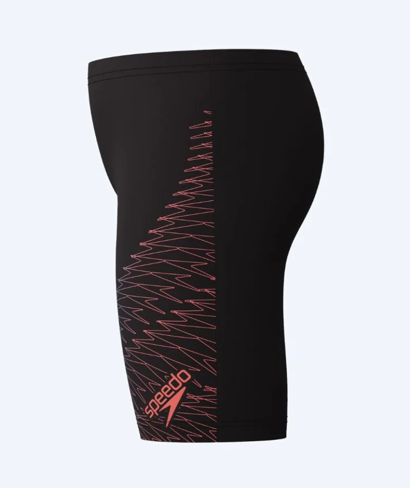 Speedo lange Badehose für Jungen - Medley Logo - Schwarz/Rosa