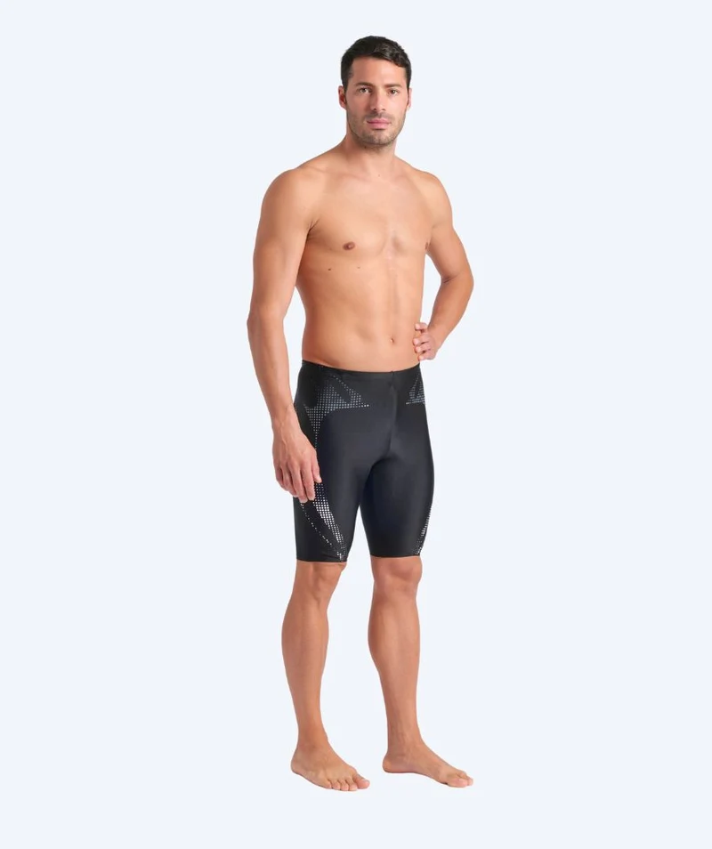 Arena lange Badehose für Herren - Spider Web - Schwarz/Weiß