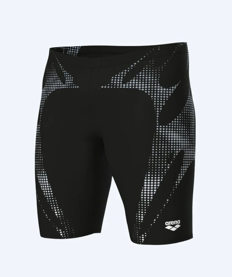 Arena lange Badehose für Herren - Spider Web - Schwarz/Weiß