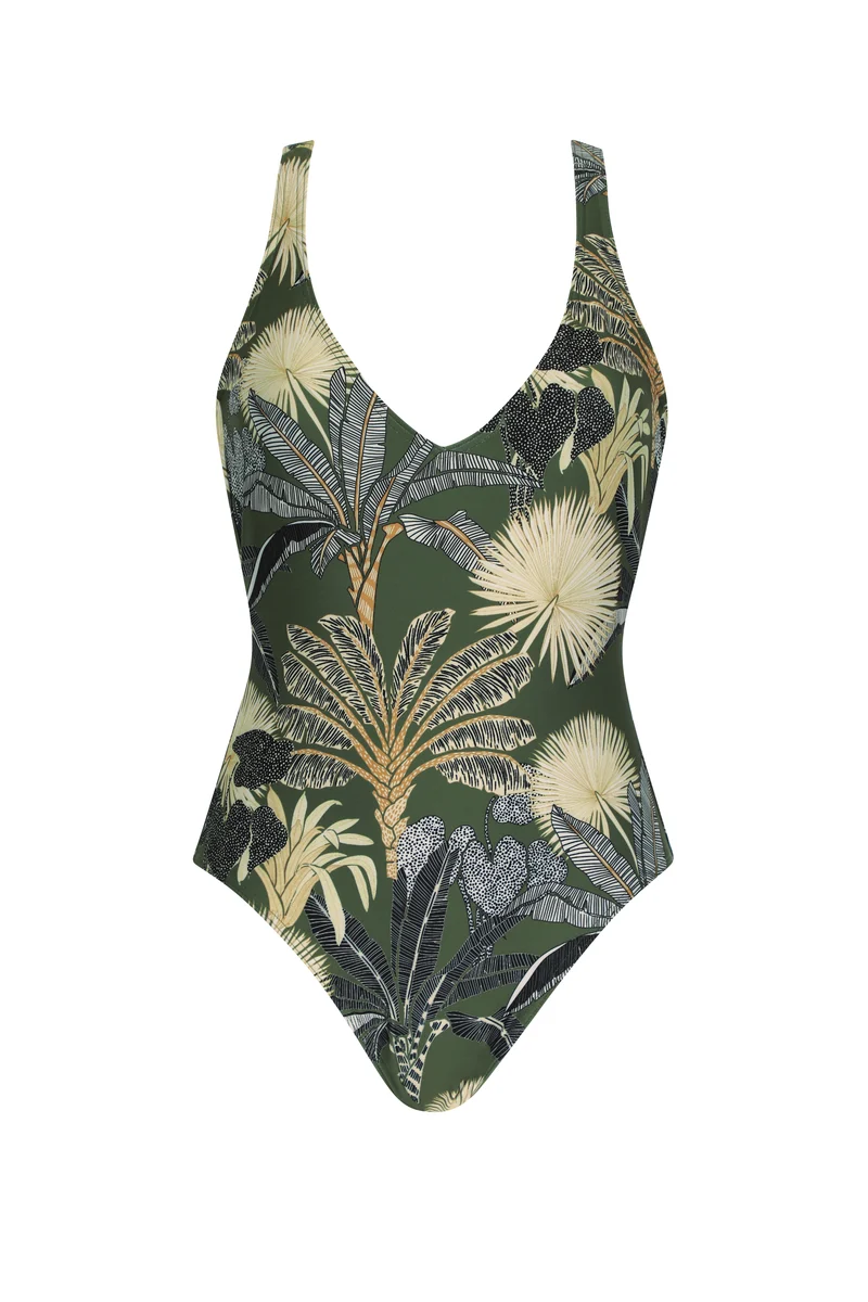 Tropical Cut-Out Swimsuit