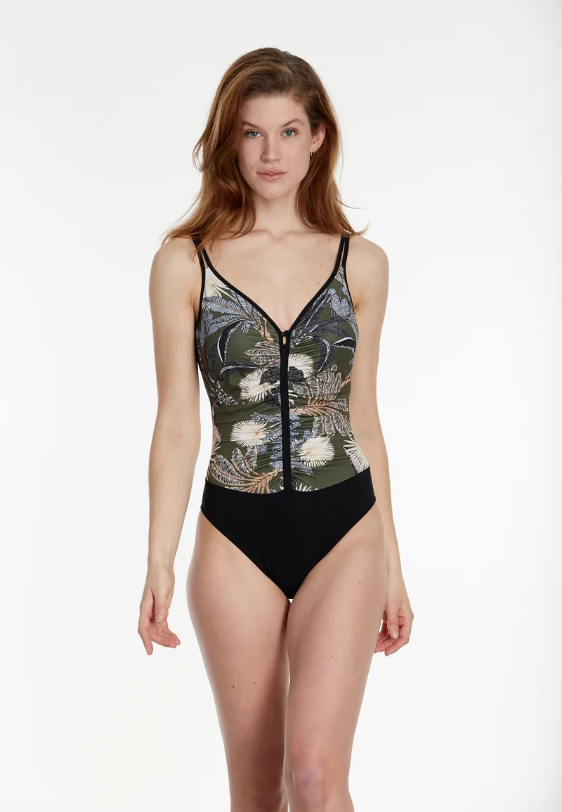 Tropical Ruffle Swimsuit