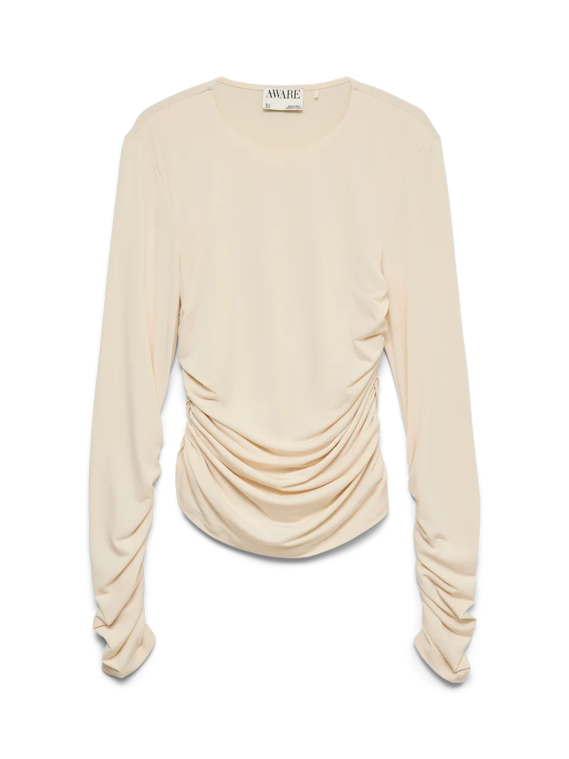 AWMADELYNN LS O-NECK TOP