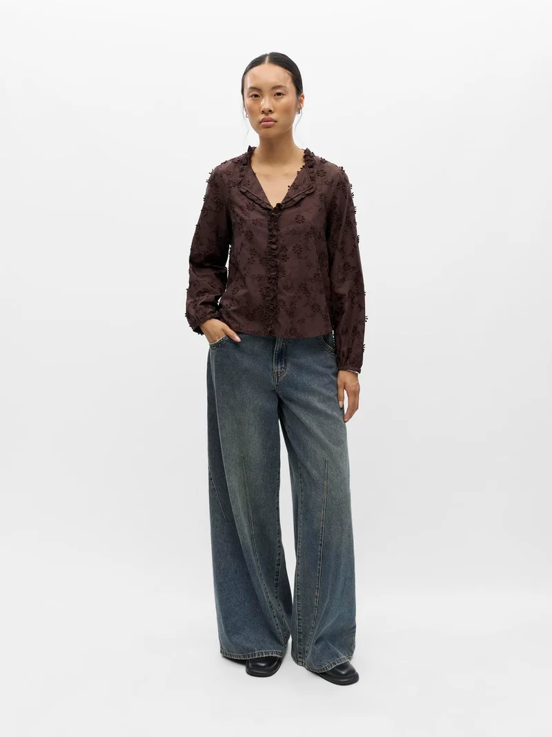OBJKARLI L/S RE SHIRT