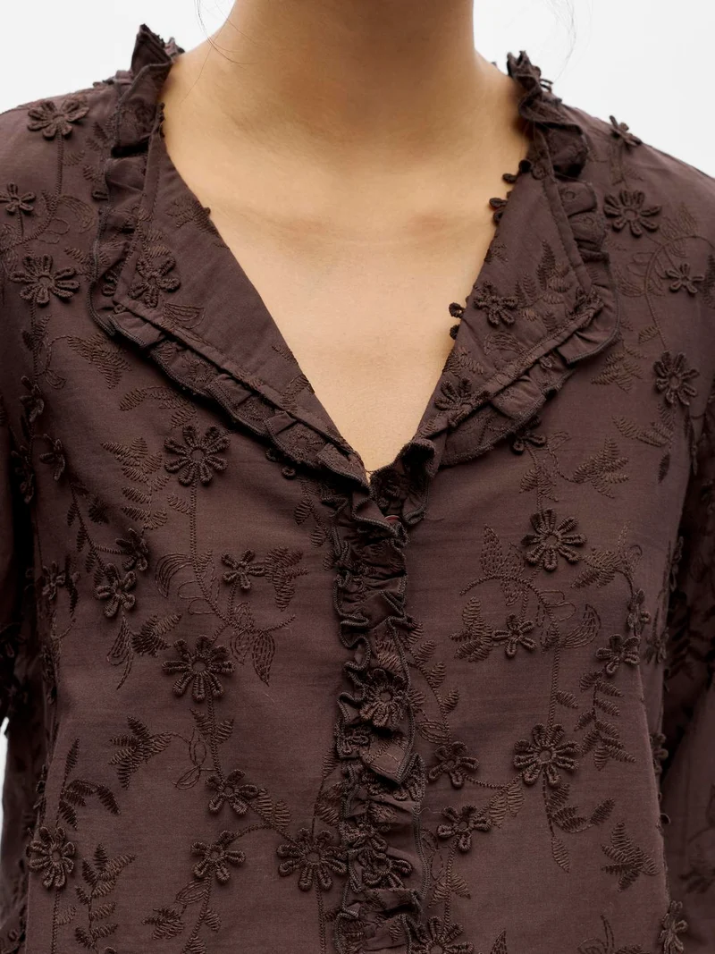 OBJKARLI L/S RE SHIRT
