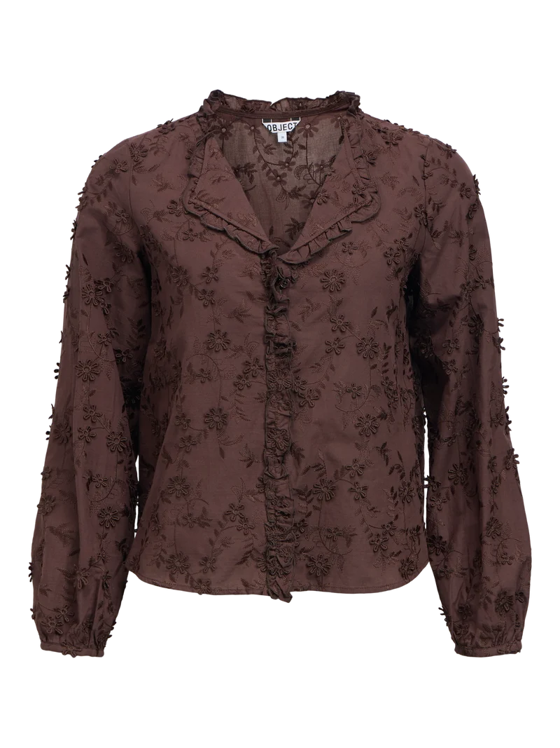 OBJKARLI L/S RE SHIRT