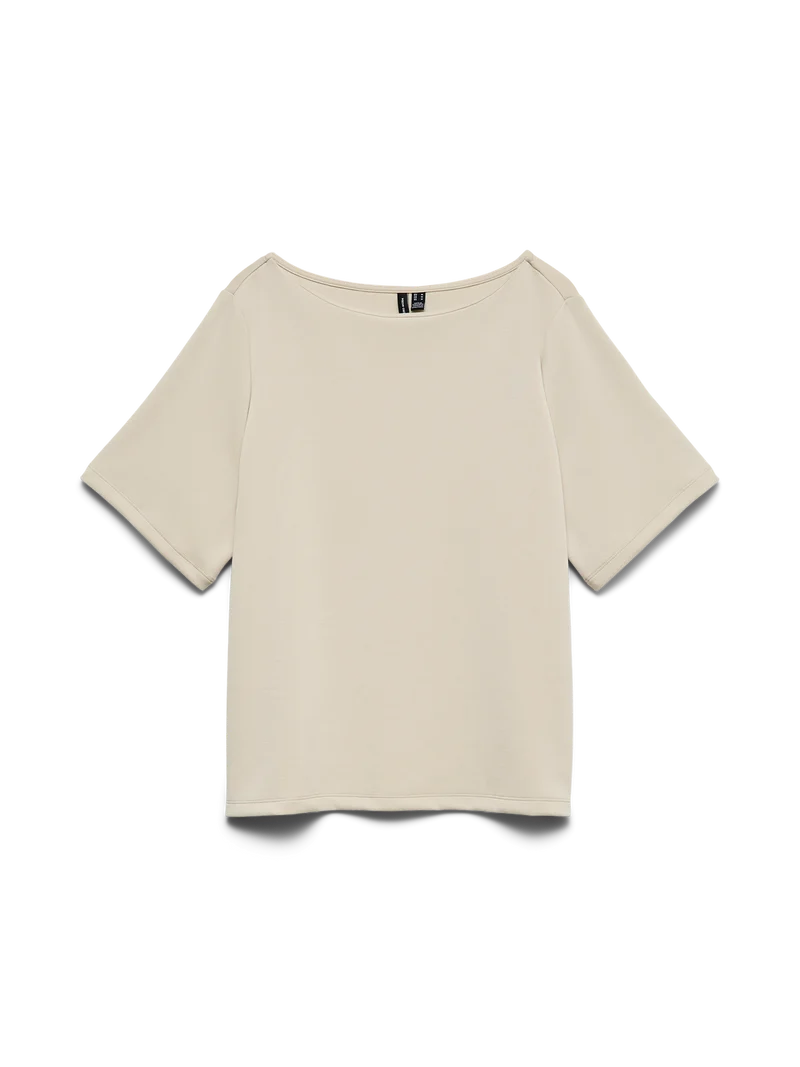 VMELLA 2/4 BOAT-NECK TOP