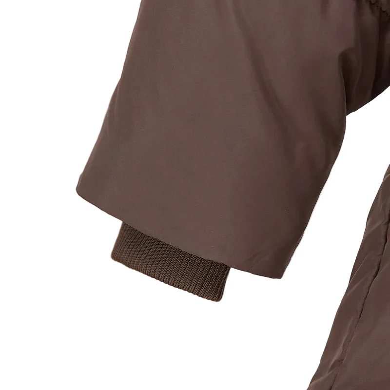 Damen-Winterjacke mit Gürtel – Dick gefütterter, warmer Parka für Damen