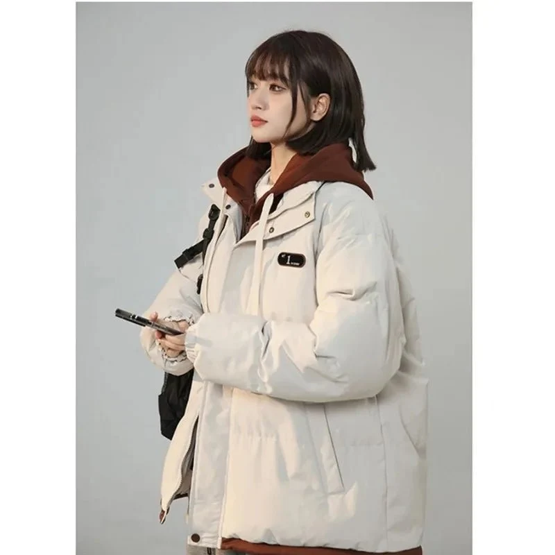Y2K Harajuku Vintage Jacke - Koreanischer Stil Patch Fake Zweiteiler Design