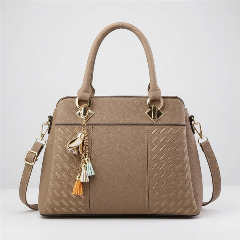 Bestickte Umhängetasche mit Quaste – Boho-Chic-Schultertasche für Damen