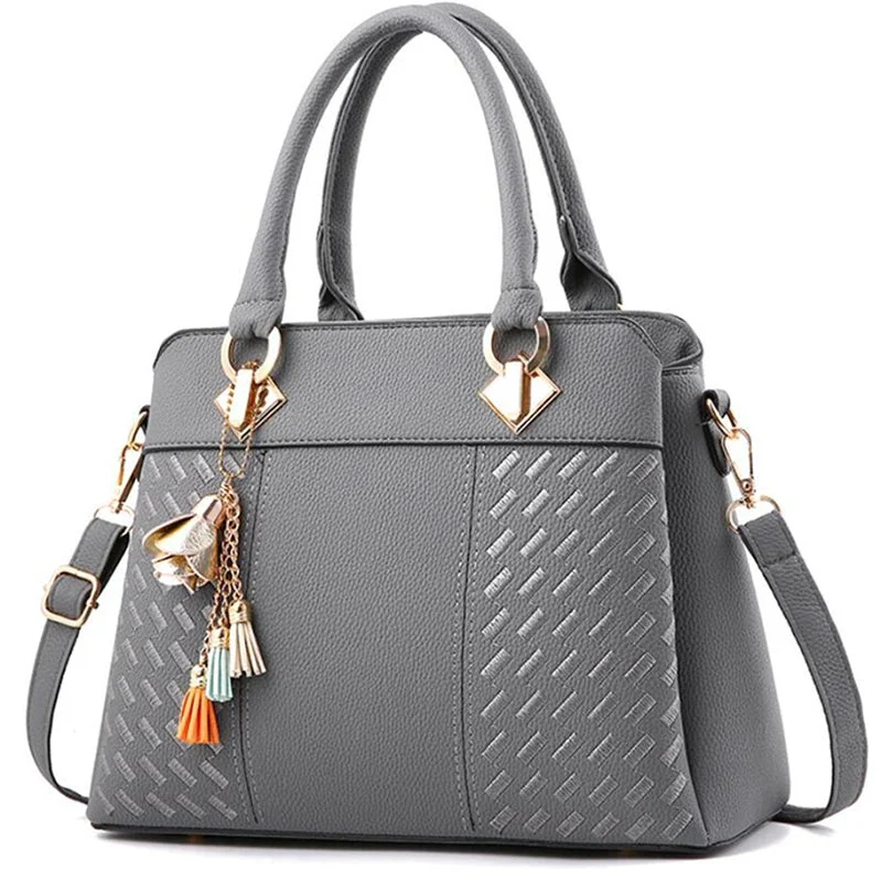 Bestickte Umhängetasche mit Quaste – Boho-Chic-Schultertasche für Damen