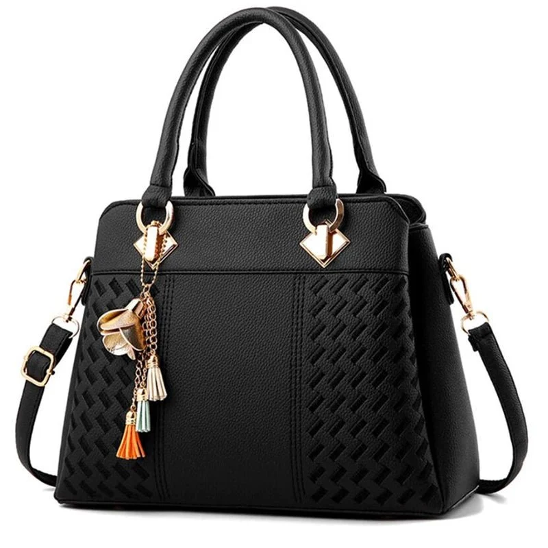 Bestickte Umhängetasche mit Quaste – Boho-Chic-Schultertasche für Damen